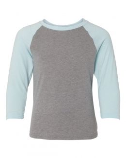 Next Level-Youth CVC Three-Quarter Sleeve Raglan-3352